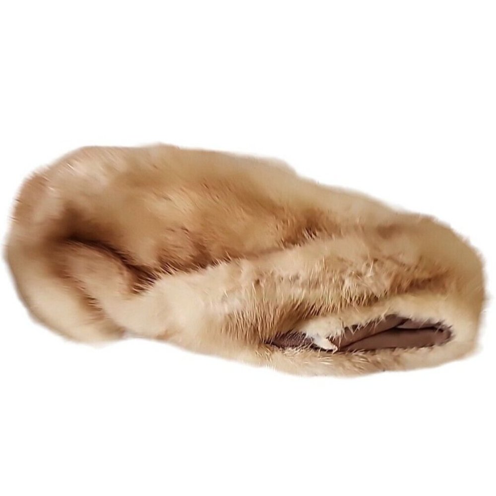 AS IS Cutter Mink Hat For Sewing Projects Light Tan